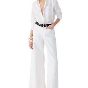 J. Crew White Flare & Wide Leg Jeans